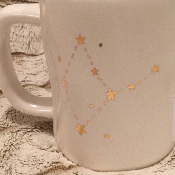 🔥 NEW RARE Blk AND Gold Rae Dunn VIRGO Zodiac Mug ♍️ Dual-sided - Picture 6 of 7